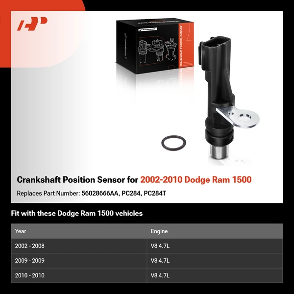 Crankshaft Position Sensor for 2002-2010 Dodge Ram 1500