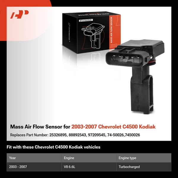 Mass Air Flow Sensor for 2003-2007 Chevrolet C4500 Kodiak