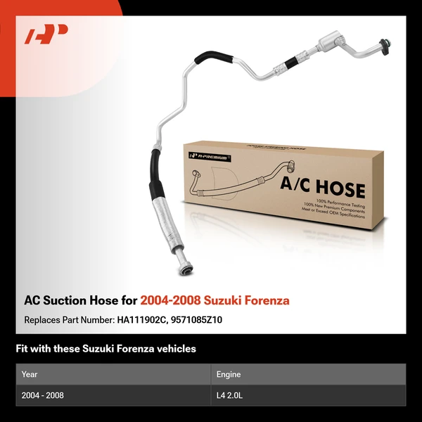 AC Suction Hose for 2004-2008 Suzuki Forenza