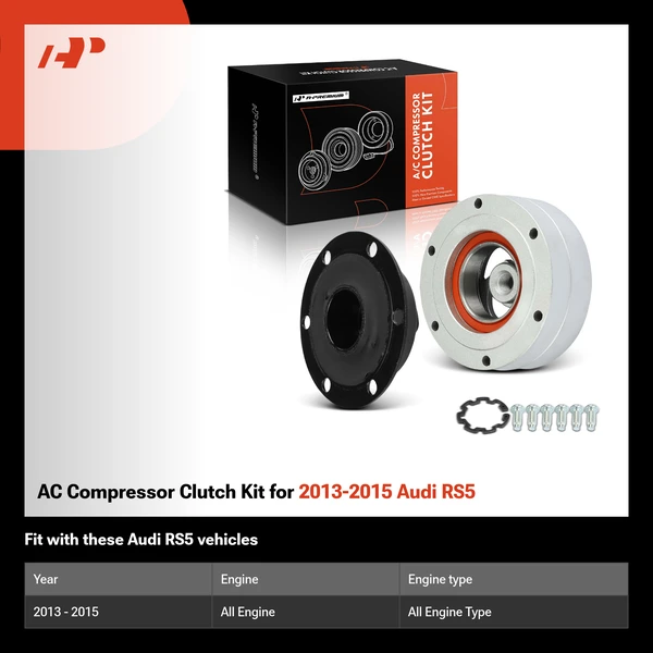 AC Compressor Clutch Kit for 2013-2015 Audi RS5