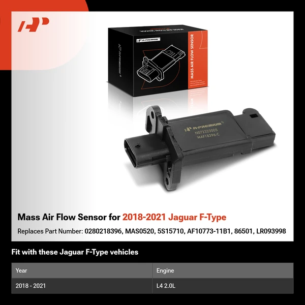 Mass Air Flow Sensor for 2018-2021 Jaguar F-Type