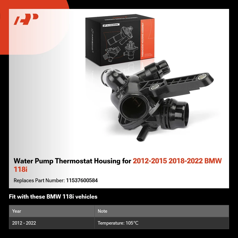 Water Pump Thermostat Housing for 2012-2015 2018-2022 BMW 118i