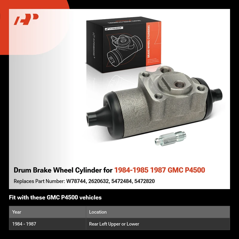 Drum Brake Wheel Cylinder for 1984-1985 1987 GMC P4500