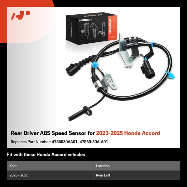 Rear Driver ABS Speed Sensor for 2023-2025 Honda Accord