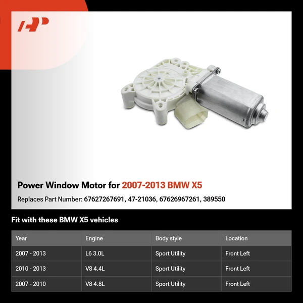 Power Window Motor for 2007-2013 BMW X5