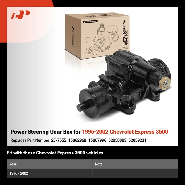 Power Steering Gear Box for 1996-2002 Chevrolet Express 3500