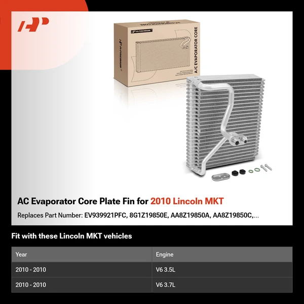 AC Evaporator Core Plate Fin for 2010 Lincoln MKT