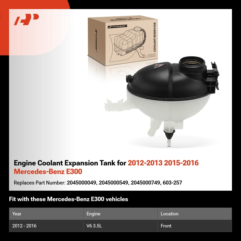 Engine Coolant Expansion Tank for 2012-2013 2015-2016 Mercedes-Benz E300