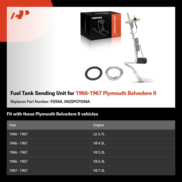 Fuel Tank Sending Unit for 1966-1967 Plymouth Belvedere II