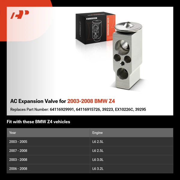 AC Expansion Valve for 2003-2008 BMW Z4
