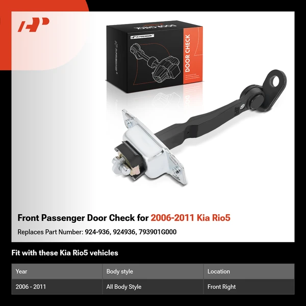 Front Passenger Door Check for 2006-2011 Kia Rio5