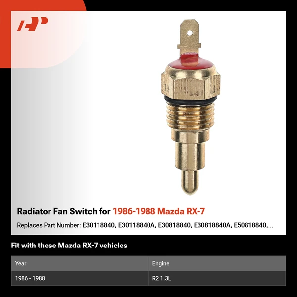 Radiator Fan Switch for 1986-1988 Mazda RX-7