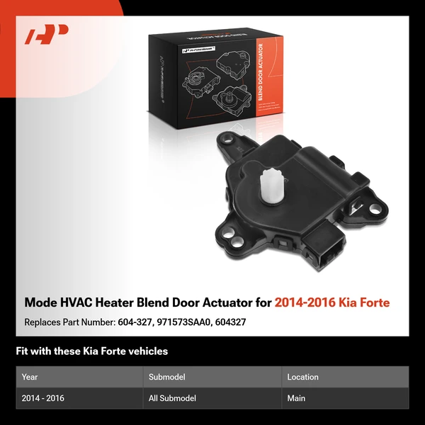 Mode HVAC Heater Blend Door Actuator for 2014-2016 Kia Forte
