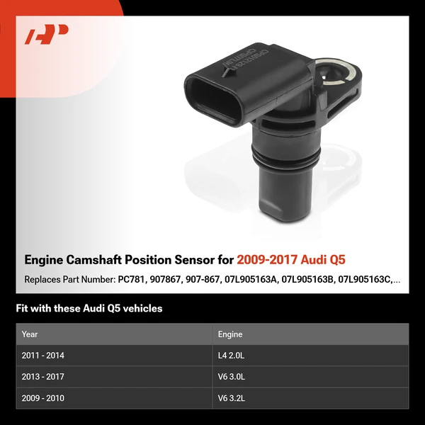 Engine Camshaft Position Sensor for 2009-2017 Audi Q5