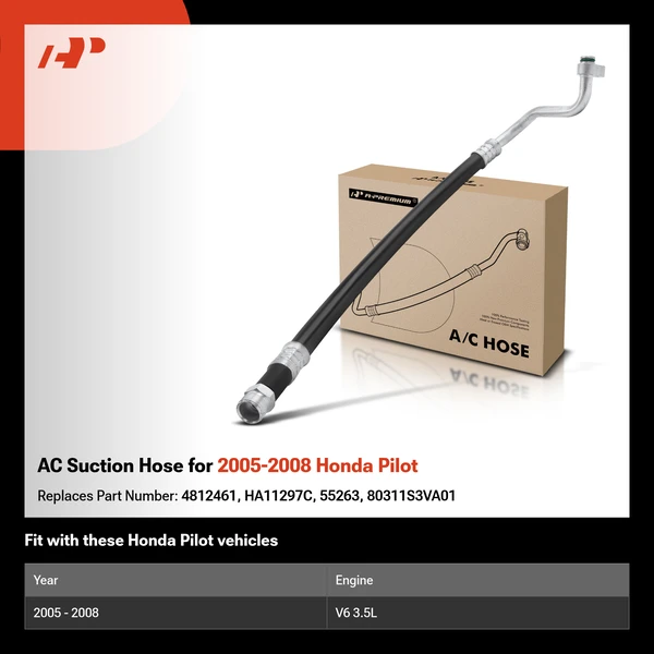 AC Suction Hose for 2005-2008 Honda Pilot