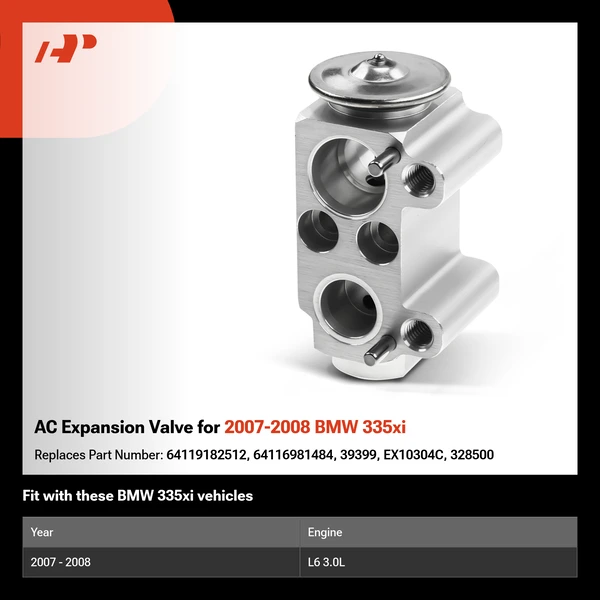 AC Expansion Valve for 2007-2008 BMW 335xi