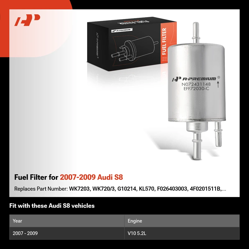 Fuel Filter for 2007-2009 Audi S8