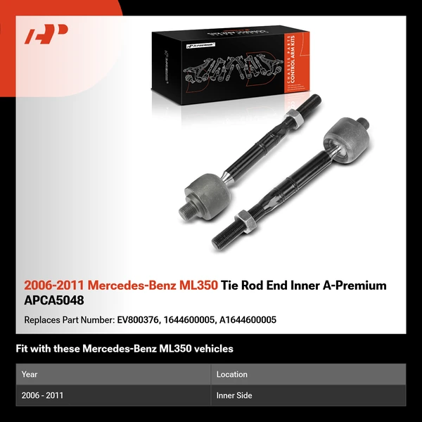 2006-2011 Mercedes-Benz ML350 Tie Rod End Inner A-Premium APCA5048