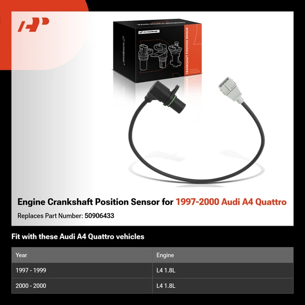 Engine Crankshaft Position Sensor for 1997-2000 Audi A4 Quattro