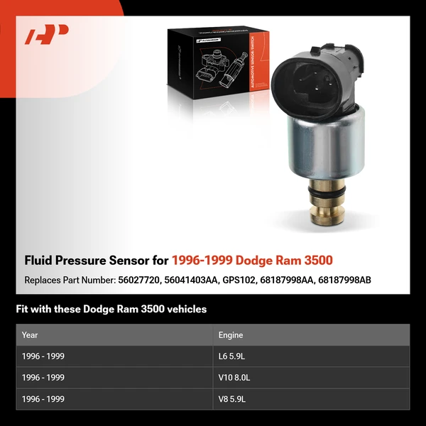 Fluid Pressure Sensor for 1996-1999 Dodge Ram 3500