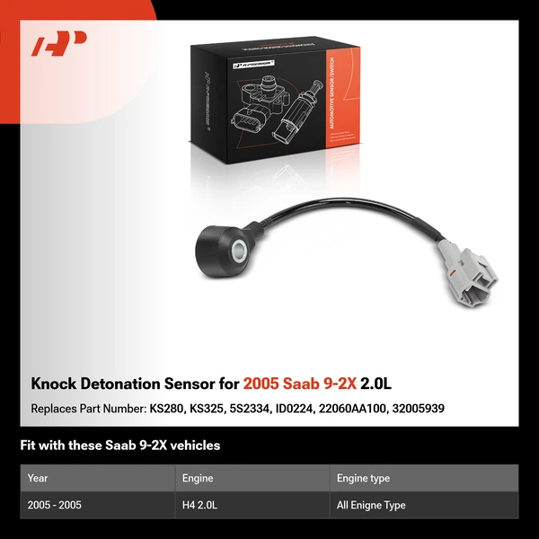 Knock Detonation Sensor for 2005 Saab 9-2X 2.0L