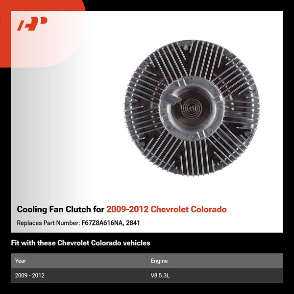 Cooling Fan Clutch for 2009-2012 Chevrolet Colorado