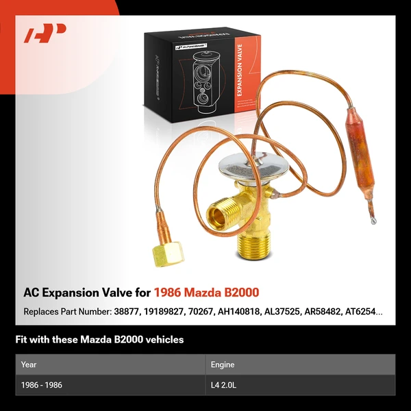 AC Expansion Valve for 1986 Mazda B2000