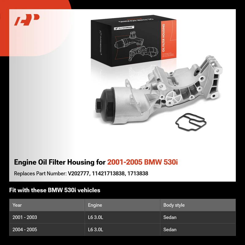 Engine Oil Filter Housing for 2001-2005 BMW 530i