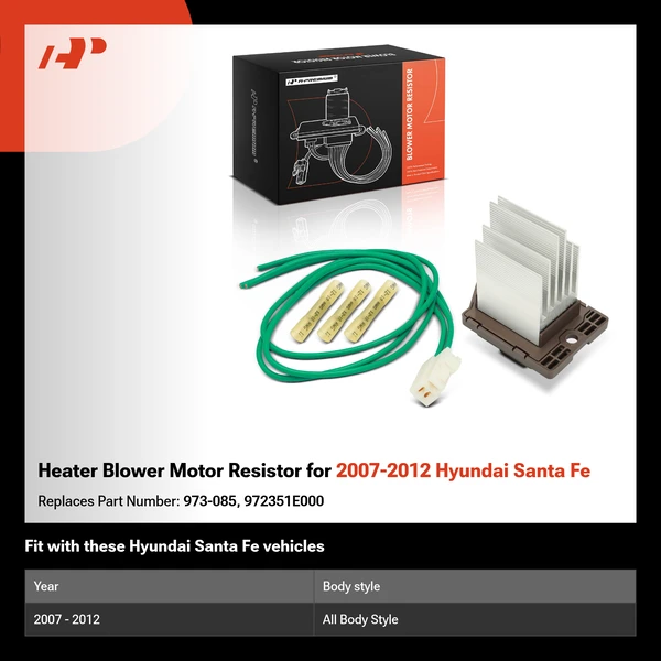 Heater Blower Motor Resistor for 2007-2012 Hyundai Santa Fe