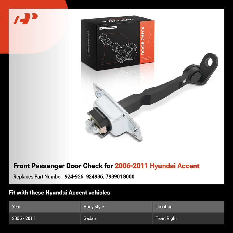 Front Passenger Door Check for 2006-2011 Hyundai Accent