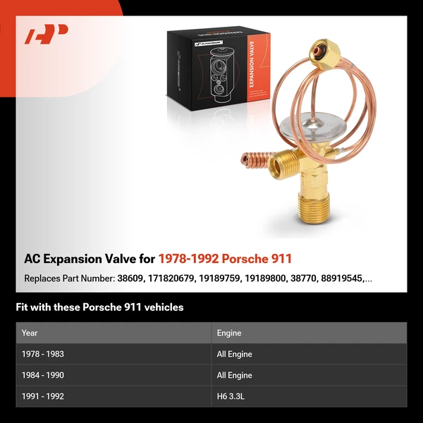 AC Expansion Valve for 1978-1992 Porsche 911