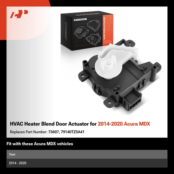 HVAC Heater Blend Door Actuator for 2014-2020 Acura MDX