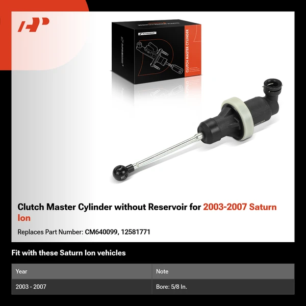 Clutch Master Cylinder without Reservoir for 2003-2007 Saturn Ion