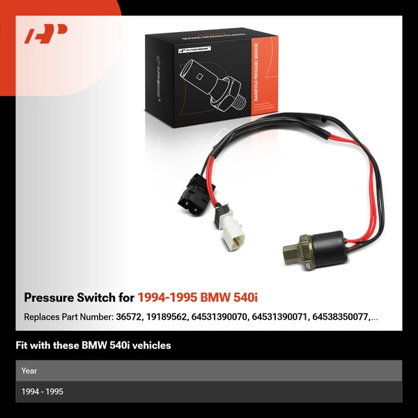 Pressure Switch for 1994-1995 BMW 540i
