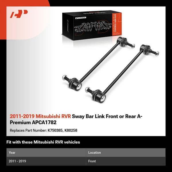2011-2019 Mitsubishi RVR Sway Bar Link Front or Rear A-Premium APCA1782
