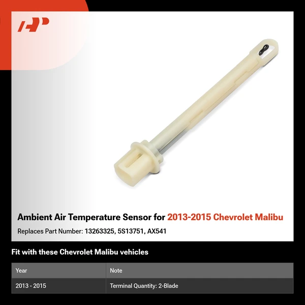Ambient Air Temperature Sensor for 2013-2015 Chevrolet Malibu