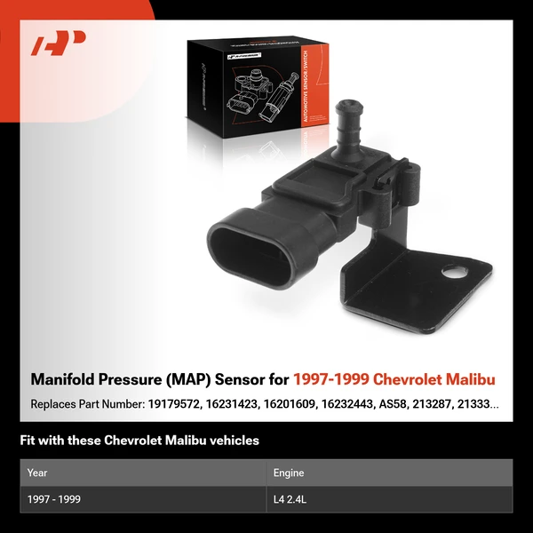 Manifold Pressure (MAP) Sensor for 1997-1999 Chevrolet Malibu