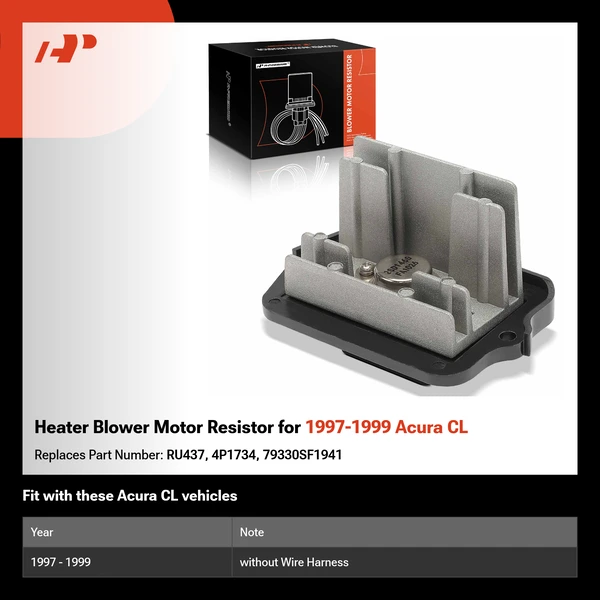 Heater Blower Motor Resistor for 1997-1999 Acura CL