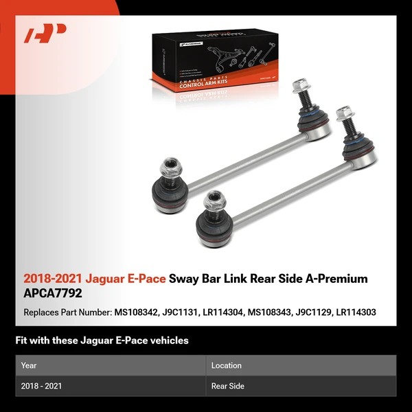 2018-2021 Jaguar E-Pace Sway Bar Link Rear Side A-Premium APCA7792
