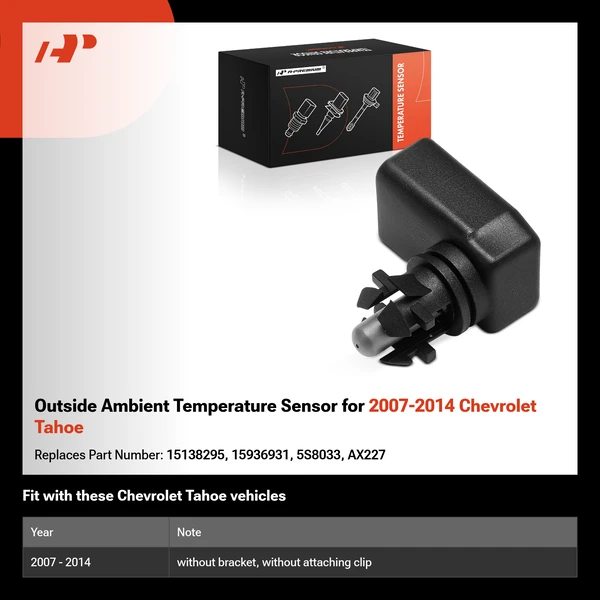 Outside Ambient Temperature Sensor for 2007-2014 Chevrolet Tahoe