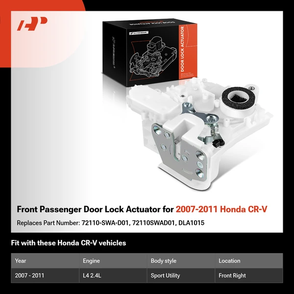 Front Passenger Door Lock Actuator for 2007-2011 Honda CR-V