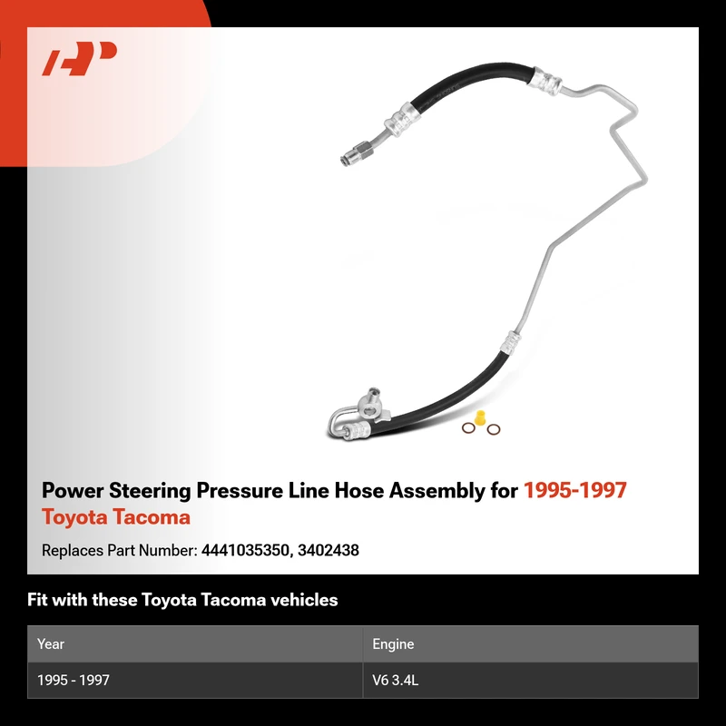 Power Steering Pressure Line Hose Assembly for 1995-1997 Toyota Tacoma