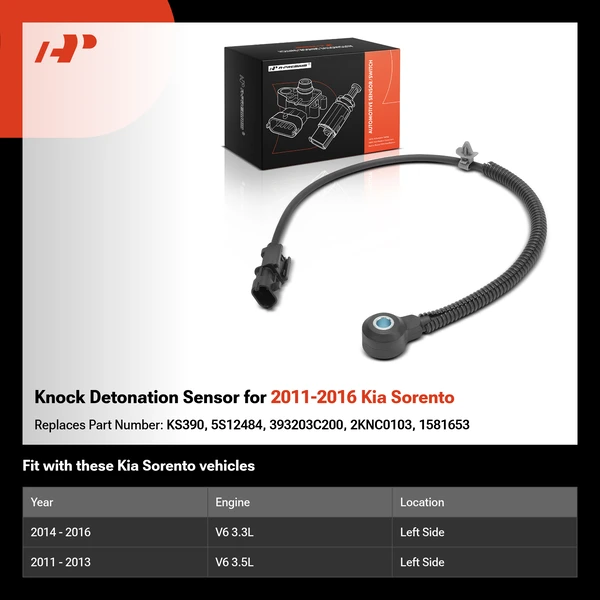 Knock Detonation Sensor for 2011-2016 Kia Sorento