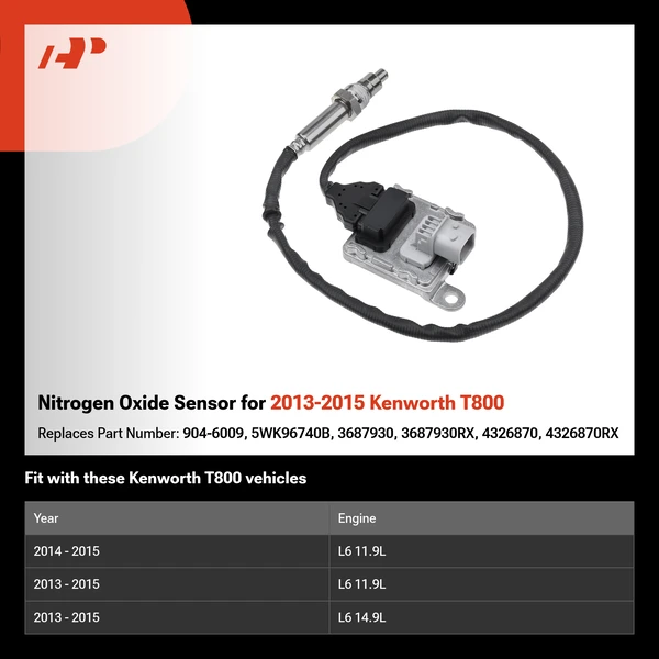 Nitrogen Oxide Sensor for 2013-2015 Kenworth T800