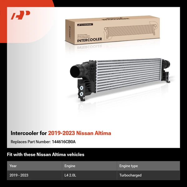 Intercooler for 2019-2023 Nissan Altima