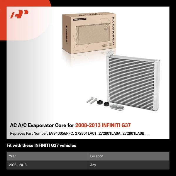 AC A/C Evaporator Core for 2008-2013 INFINITI G37