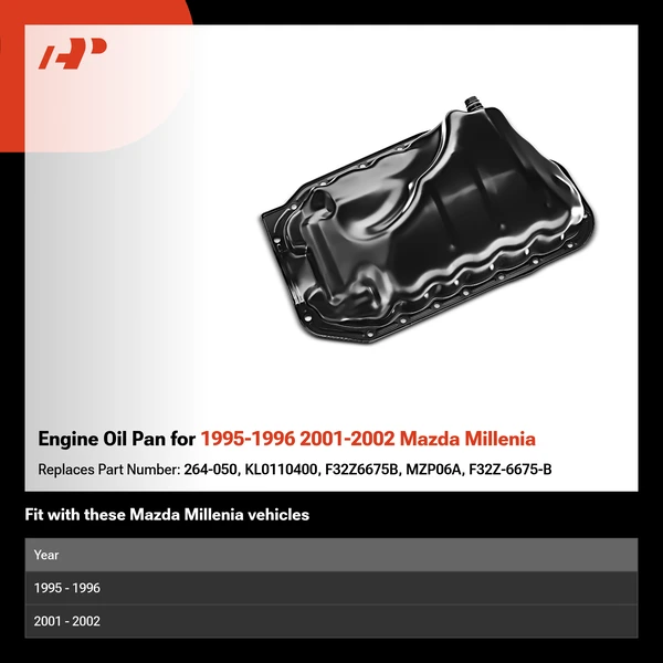 Engine Oil Pan for 1995-1996 2001-2002 Mazda Millenia