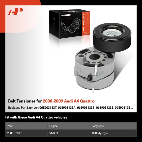 Belt Tensioner for 2006-2009 Audi A4 Quattro