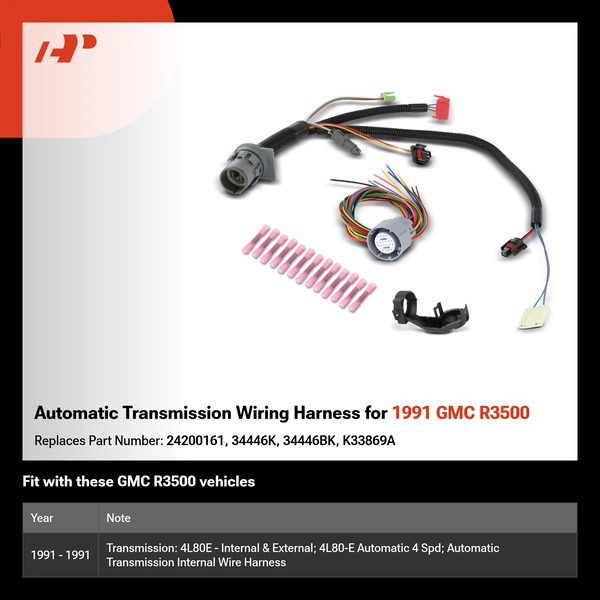 Automatic Transmission Wiring Harness for 1991 GMC R3500