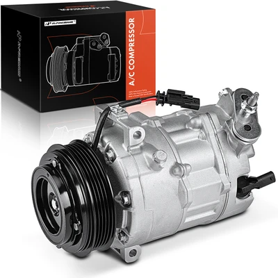 AC Compressor with 5-Groove Pulley & Clutch